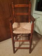 Hoge stoel met rieten zitting, Antiek en Kunst, Ophalen of Verzenden