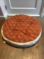Te koop vloerkussens roest en creme kleurig met draagband, Huis en Inrichting, Ophalen, Nieuw, Overige kleuren, Rond