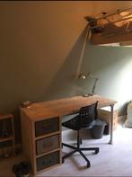 Steigerhouten bureau, Huis en Inrichting, Ophalen, Zo goed als nieuw, Bureau