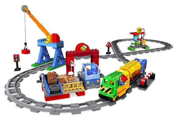 Lego Duplo 5609 - luxe treinset, Kinderen en Baby's, Speelgoed | Duplo en Lego, Gebruikt, Duplo, Ophalen of Verzenden