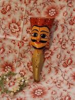 Vintage poppenkop- hout. "Oosterse man"., Verzenden