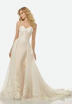 Trouwjurk Randy Fenoli maat 38 meg overskirt, Kleding | Dames, Trouwkleding en Trouwaccessoires, Ophalen of Verzenden, Zo goed als nieuw
