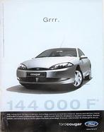 4 vintage advertenties reclames Ford autos 99-00 Puma Cougar, Ophalen of Verzenden, Gebruikt, Overige typen