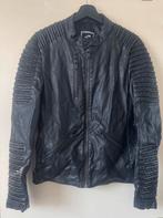 Stoere biker jas Coolcat leather look!!, Zwart, Ophalen of Verzenden, Zo goed als nieuw, Coolcat