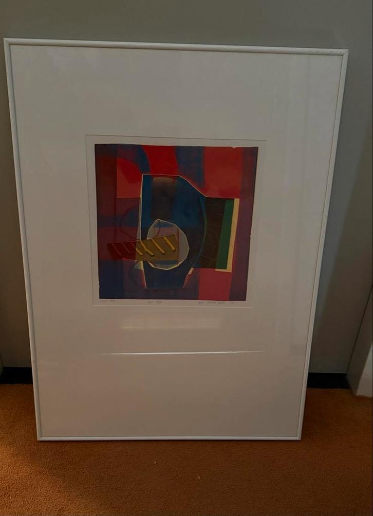 Varque Date - 'Spent Magic' Litho - Abstract Kunstwerk Ingel, Antiek en Kunst, Kunst | Litho's en Zeefdrukken, Ophalen of Verzenden