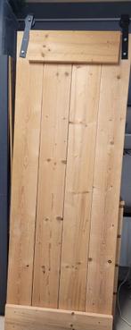Schuifdeur/barn deur, Doe-het-zelf en Verbouw, Ophalen, Minder dan 80 cm, Binnendeur, Zo goed als nieuw