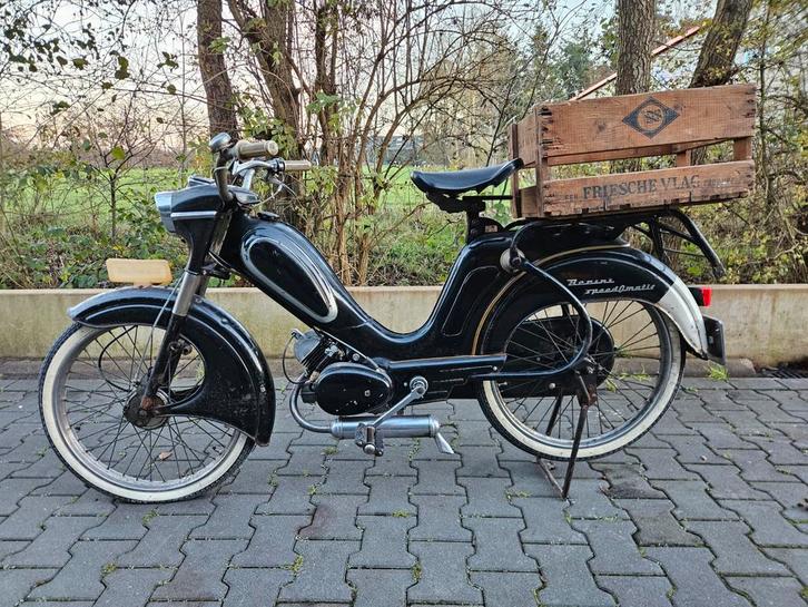 Berini M21 Speed-o-matic 1959, Fietsen en Brommers, Brommers | Oldtimers, Overige merken, Maximaal 45 km/u, Ophalen of Verzenden