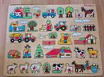 Houten inleg puzzel / knop puzzel, Ophalen, 10 tot 50 stukjes, Zo goed als nieuw