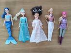 Barbie poppen (5x) met paard en accessoires, Gebruikt, Ophalen of Verzenden, Barbie