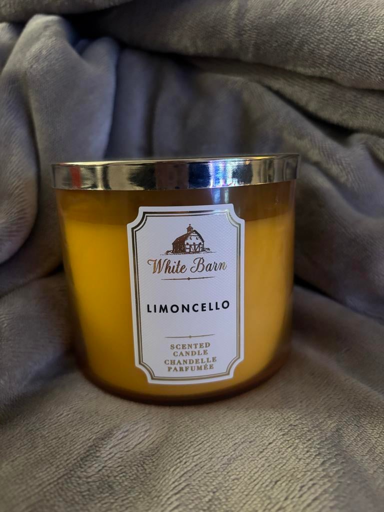 Bath & Body Works Limonchello Kaars - Kort Gebrand, Ophalen of Verzenden, Zo goed als nieuw