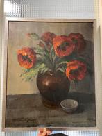 Olie Schilderij met bloemen in vaas, Ophalen