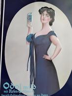 Metalen Odol Mild GROOT Reclamebord Vintage 75x52cm OPHALEN, Verzamelen, Merken en Reclamevoorwerpen, Ophalen, Gebruikt, Reclamebord