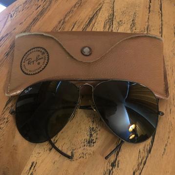 B&L Vintage Ray-Ban Aviator BLACK 62mm piloten zonnebril A6 beschikbaar voor biedingen