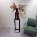 Industriële bloemenzuil mangohout | HUUS Outlet | Nieuw, Ophalen of Verzenden, Nieuw