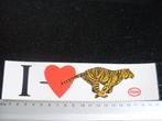 sticker I love esso logo rennende tijger vintage, Verzenden, Zo goed als nieuw, Bedrijf of Vereniging