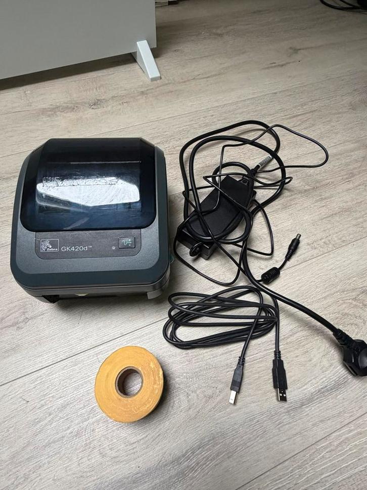 Zebra GK420d labelprinter, Computers en Software, Labelprinters, Gebruikt, Ophalen of Verzenden