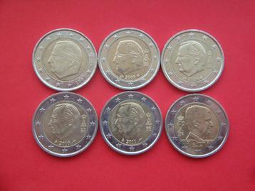 België setje 2 Euromunten 2007 / 2019.  beschikbaar voor biedingen