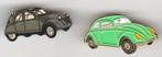VW kever en of Citroen cv vintage pins . ook los., Verzamelen, Speldjes, Pins en Buttons, Verzenden, Zo goed als nieuw
