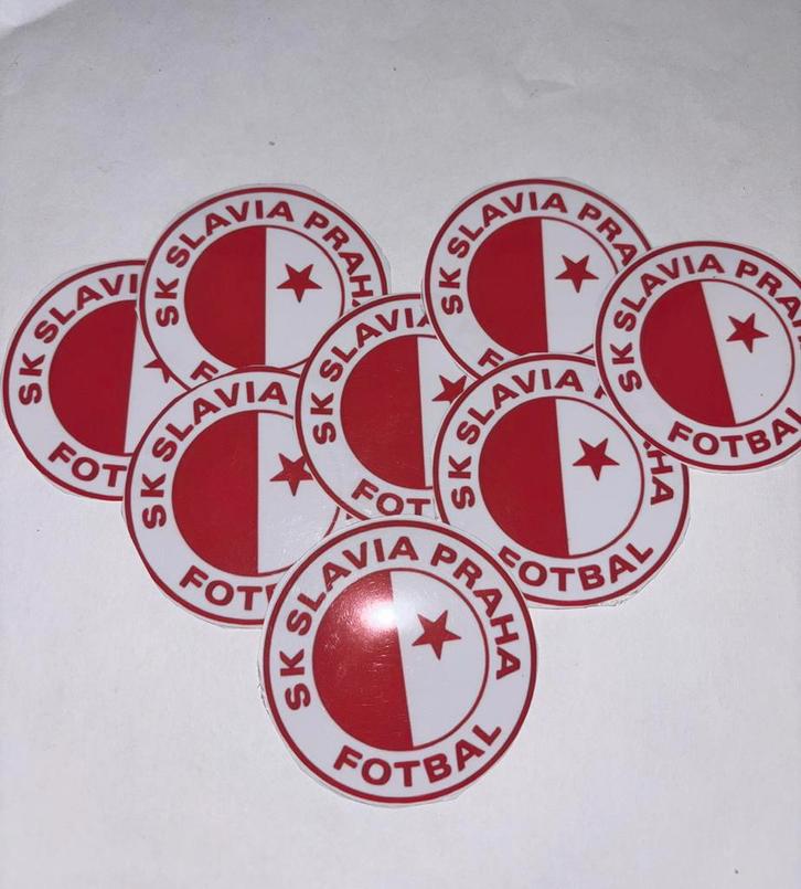 Slavia praha logo sticker, Verzamelen, Sportartikelen en Voetbal, Nieuw, Poster, Plaatje of Sticker, Buitenlandse clubs, Ophalen of Verzenden