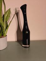 Zwarte glazen giraffe vaas Fibrio – 43 cm, Zwart, Ophalen of Verzenden, Minder dan 50 cm, Glas