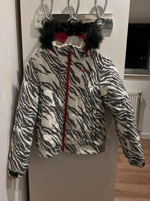 Protest zebra ski jas meiden maat 176, Kinderen en Baby's, Kinderkleding | Maat 176, Zo goed als nieuw, Meisje, Jas, Ophalen of Verzenden