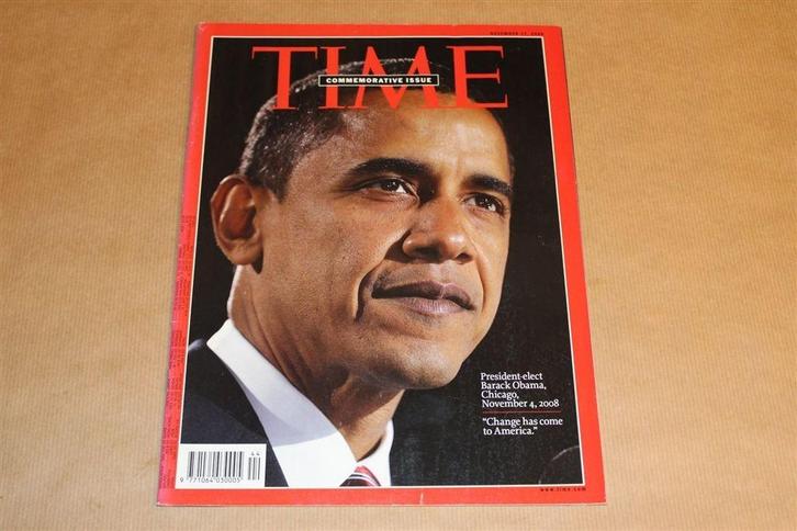 President-elect Obama — Speciale Editie Time [2008], Boeken, Tijdschriften en Kranten, Gelezen, Muziek, Film of Tv, Ophalen of Verzenden