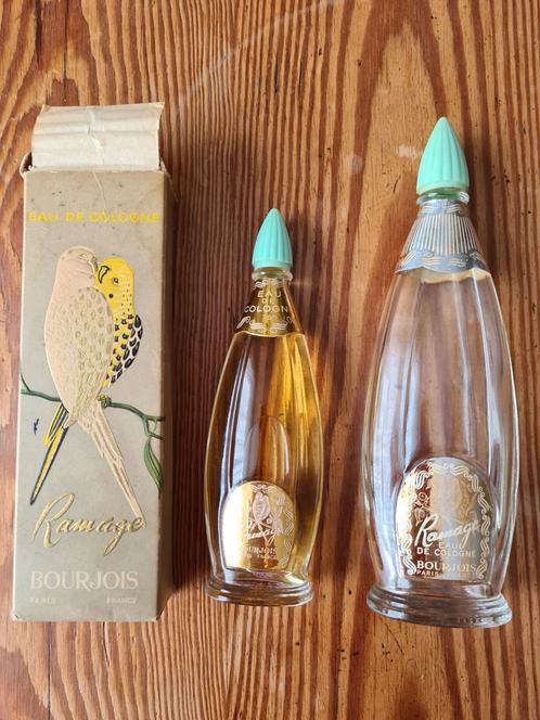 Oude RAMAGE parfum ca.1950 eau de Cologne BOURJOIS, Verzamelen, Parfumverzamelingen, Gebruikt, Parfumfles, Ophalen of Verzenden