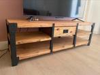 Stoer industrieel tv-meubel - 140x40x45 cm, Ophalen, 100 tot 150 cm, Zo goed als nieuw, Minder dan 100 cm