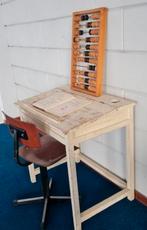 Vintage houten schooltafeltje en schoolstoeltje, Ophalen