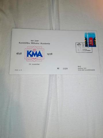 KMA 1e uitgifte postzegel envelop  beschikbaar voor biedingen