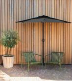 Parasol zwart 2 stuks, Ophalen, 2 tot 3 meter, Zo goed als nieuw, Waterdicht