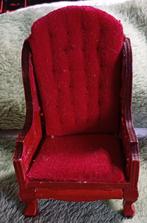 Mahonie poppenhuis stoel, Ophalen of Verzenden, Poppenhuis