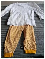 2 delig pyjama, geel Gestreepte broek auto thema Maat 80 hh, Kinderen en Baby's, Jongetje of Meisje, Onbekend, Ophalen of Verzenden