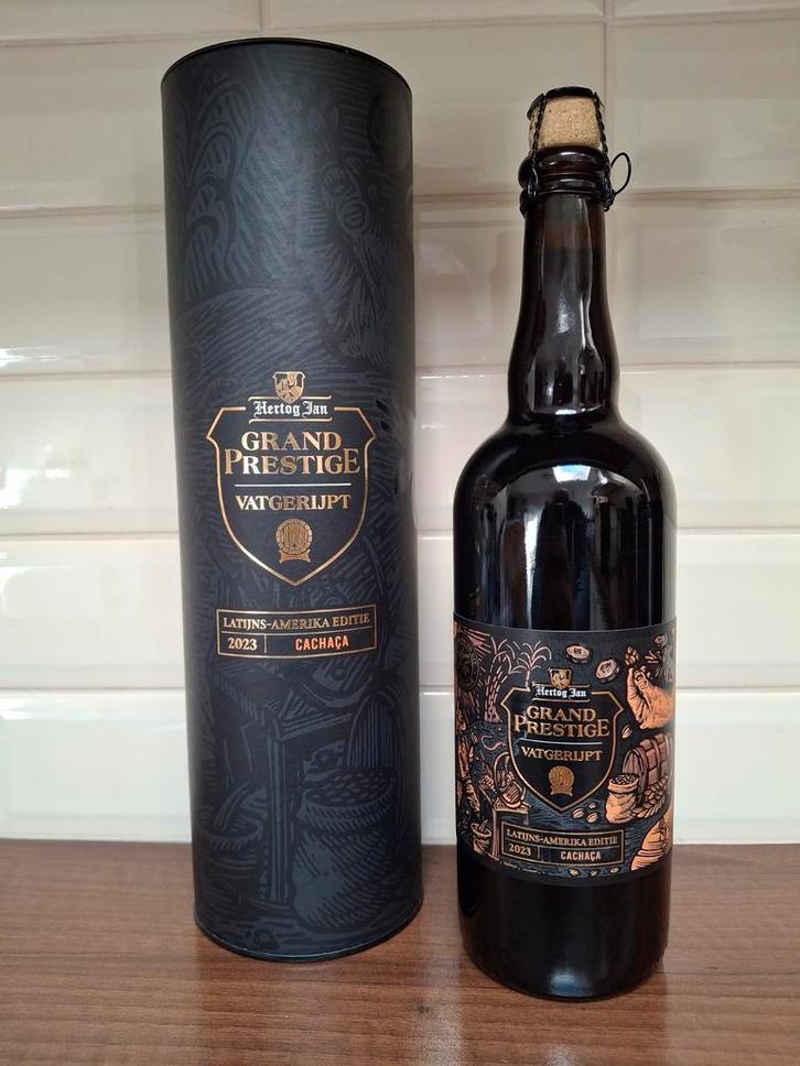 Hertog Jan Grand Prestige Vatgerijpt 2023 Cachaça, Verzamelen, Biermerken, Nieuw, Flesje(s), Hertog Jan, Ophalen of Verzenden