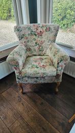 Oor fauteuil bloemen, Huis en Inrichting, Fauteuils, Ophalen, Gebruikt, 75 tot 100 cm, Stof