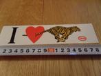 sticker I love ESSO  tijger, Verzamelen, Ophalen, Zo goed als nieuw, Bedrijf of Vereniging