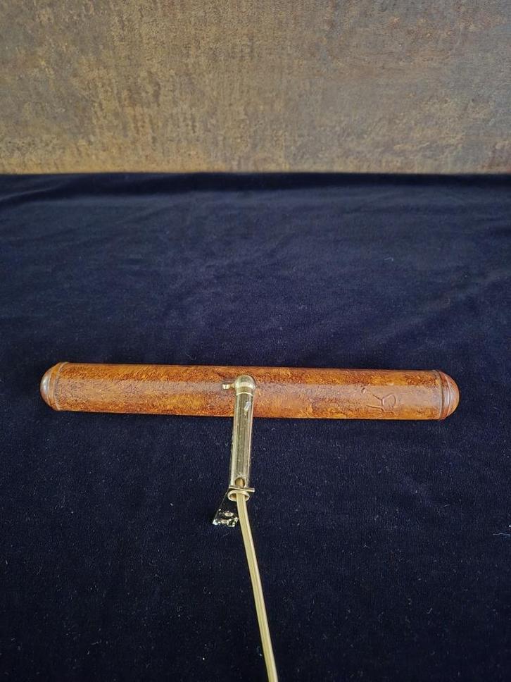 Schilderijlampje - Wandlampje - Pianolampje - Cognac kleur -, Huis en Inrichting, Lampen | Wandlampen, Gebruikt, Metaal, Ophalen of Verzenden