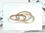 16440 Ontdek Onze 14k Tricolor Trinity Ring, Ophalen of Verzenden, Zo goed als nieuw, 17 tot 18, Dame