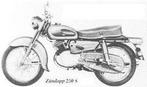 Voor Zündapp 250 S oldtimer motor uit 1957, Motoren, Ophalen of Verzenden