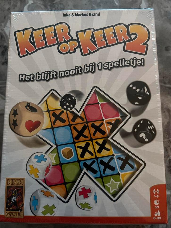 Keer op Keer - Nieuw in seal!, Hobby en Vrije tijd, Gezelschapsspellen | Bordspellen, Nieuw, Een of twee spelers, Reisspel, Ophalen of Verzenden