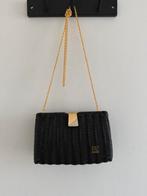 Vintage rieten gewoven handtas schoudertas, Ophalen of Verzenden, Zo goed als nieuw, Handtas