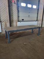 Stalen werktafel / lastafel / werkbank, Doe-het-zelf en Verbouw, Werkbanken, Ophalen, Gebruikt, 170 cm of meer
