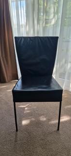 Montis Spica Stoelen - Zwart Leer (6 stuks), Huis en Inrichting, Stoelen, Ophalen, Gebruikt, Zwart, Metaal