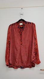 Bloes Sissel Edelbo, van zijden sari's, roodbruin, mt 46, Overige kleuren, Maat 46/48 (XL) of groter, Zo goed als nieuw, Sissel Edelbo