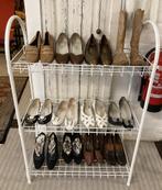 Brocante wit metalen rek / Hongarije, Antiek en Kunst, Ophalen