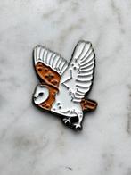 Kerkuil in vlucht uil broche pin, Verzenden, Nieuw, Overige materialen