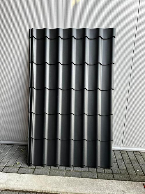 dakpanplaat, dakplaat, damwand, zwart mat, Doe-het-zelf en Verbouw, Platen en Panelen, Nieuw, Overige materialen, Minder dan 20 mm