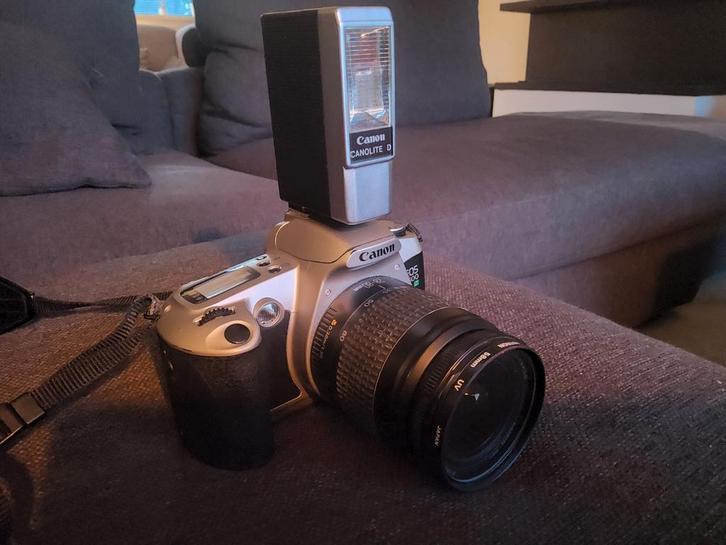 Canon EOS 500N Analoge Spiegelreflexcamera, Audio, Tv en Foto, Fotocamera's Digitaal, Zo goed als nieuw, Canon, Geen optische zoom