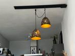 Bronzen hanglamp set van 2, Huis en Inrichting, Lampen | Hanglampen, Ophalen of Verzenden, Gebruikt, Metaal, Minder dan 50 cm