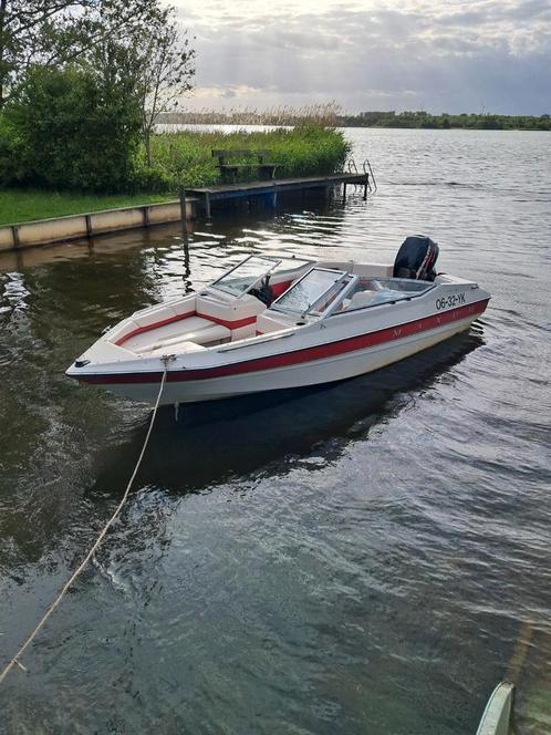 Te koop maxum 1700 xr met 30 pk mercury 4takt met trailer, Watersport en Boten, Speedboten, Gebruikt, 3 tot 6 meter, Benzine, Minder dan 70 pk